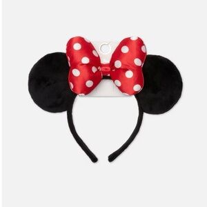 Primark Red and Black Minnie Mouse Ears Headband